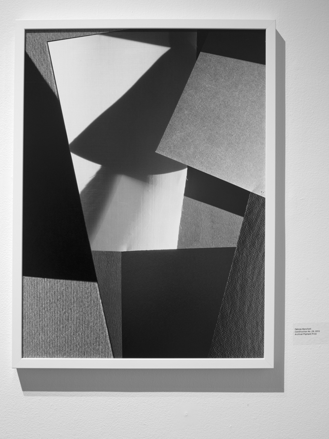Fabiola Menchelli, Construction 29, 2012, Archival pigment print on fibre paper, 22.5 x 30" 